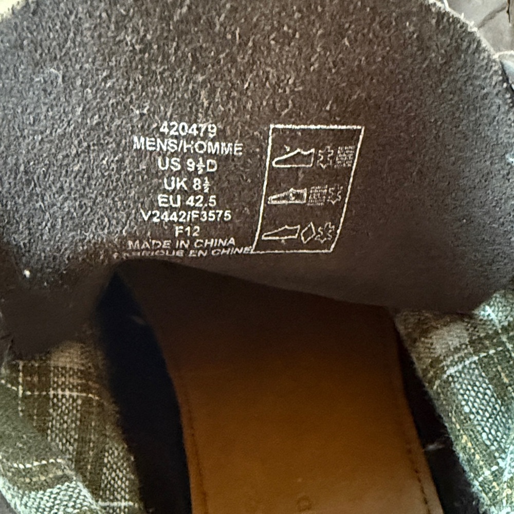 👍New Men’s Lands' End Dark Brown Leather Boots size 9.5 - Picture 6 of 12